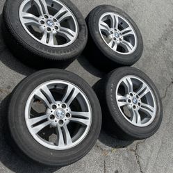 4 — 235/55r17 5x120 5x4.72 Stock Bmw X1 X3 X5 Wheels Rims Tires!!!!!!!!!!!