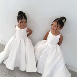 White Flower Girl Dress size 9