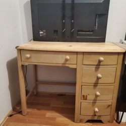 Natural Wood Small Desk
