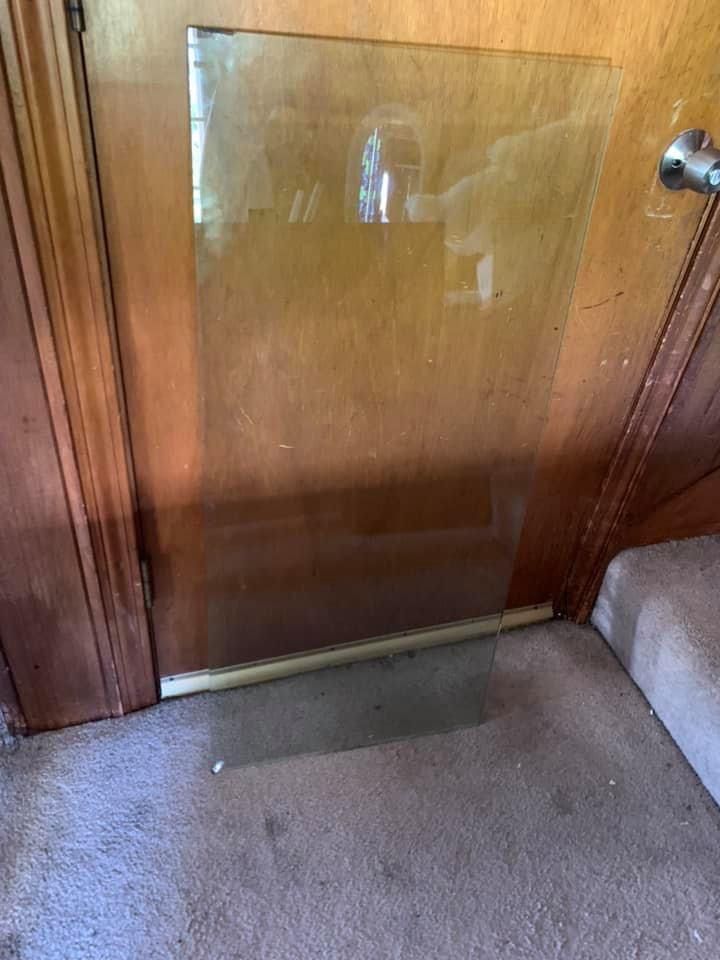 Vintage piece of glass tinted