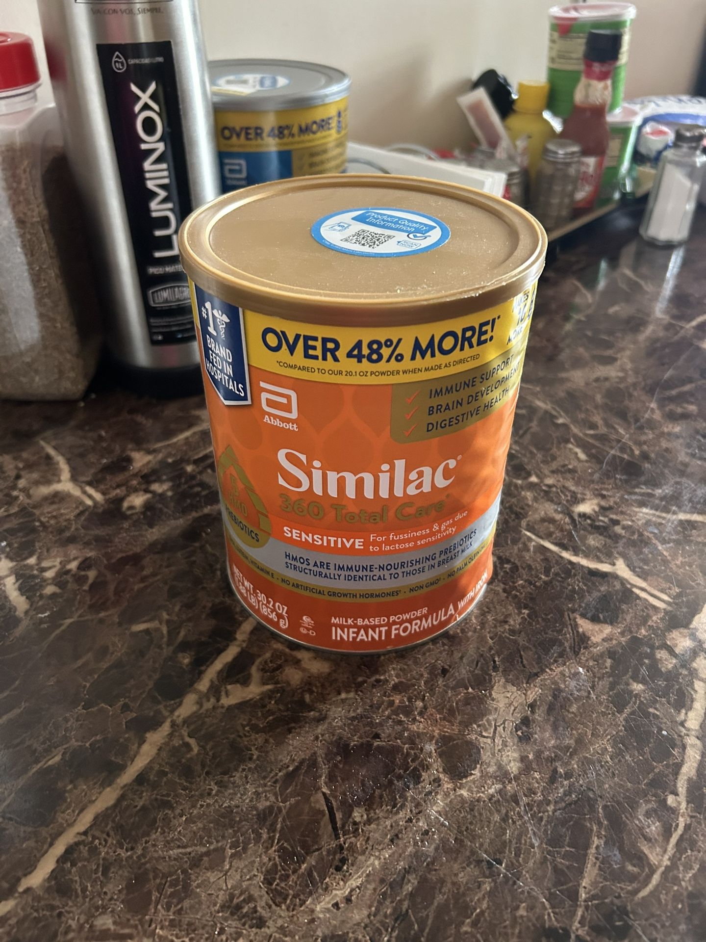 Similac 360 Total Care Sensitive Non-GMO Infant Formula Powder - 30.2oz