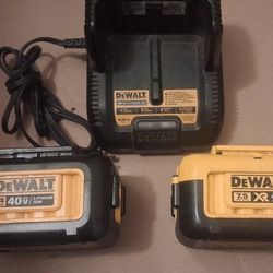 EXCELLENT WORKING 40V DEWALT BATTERIES. 4.0AMP & 7.5AMP