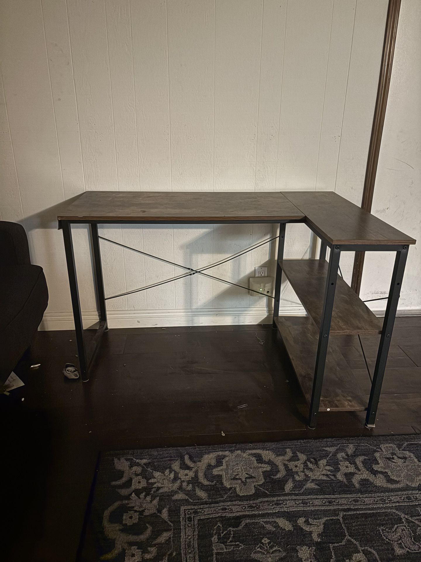 Desk and File Cabinet Set