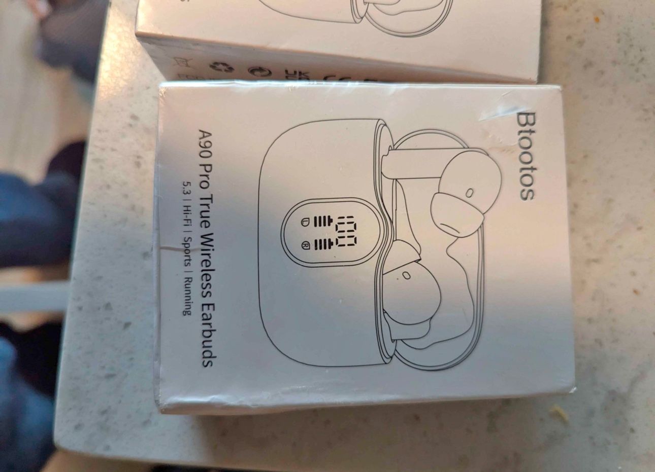 Four pairs of wireless Bluetooth earbuds