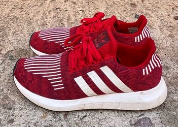 Adidas Swift Run Red Knit Sneakers