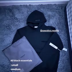 All Black Essentials Hoodie 