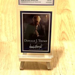 Holographic Donald Trump Prayer Collectible Trading Card 