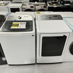 New Washer Dryer Set XL Top Load 