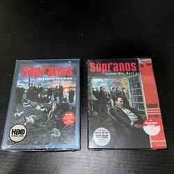 Lot Of Two (2) New Sealed Sopranos DVD 5th Season & 6th Season Part 1 HBO