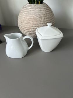 Sugar bowl and creamer