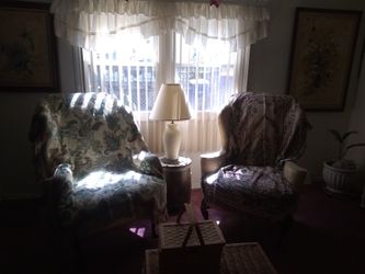 Vintage high back chair