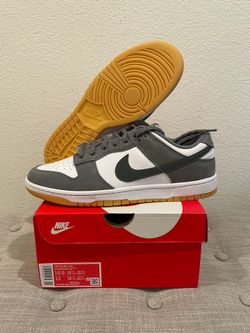NEW Nike Dunk Low Smoke Grey Gum 3M Swoosh Size 10.5