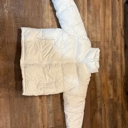 white puffer jacket