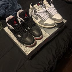 Air Jordan 4 And 1 Size 9