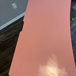 pink office desk