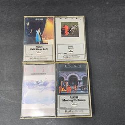 Rush Cassette Tape Lot of 4