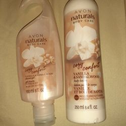 Avon Vanilla and Sandalwood Cream and Shower Gel Combo