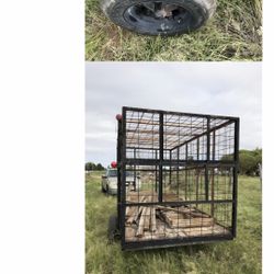 One Axle Trailer 5’x16’ Long Home Made 