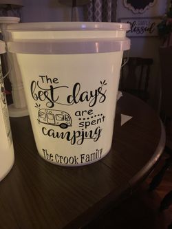 Camping lighted buckets
