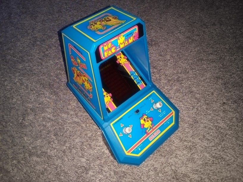 Coleco Ms. Pac-Man Electronic Tabletop Game Tested and Working See Pics 