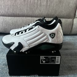 Jordan 14 Golf White Green