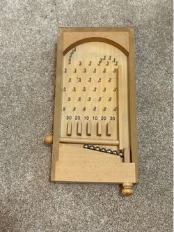 Wood Desktop Pinball Game