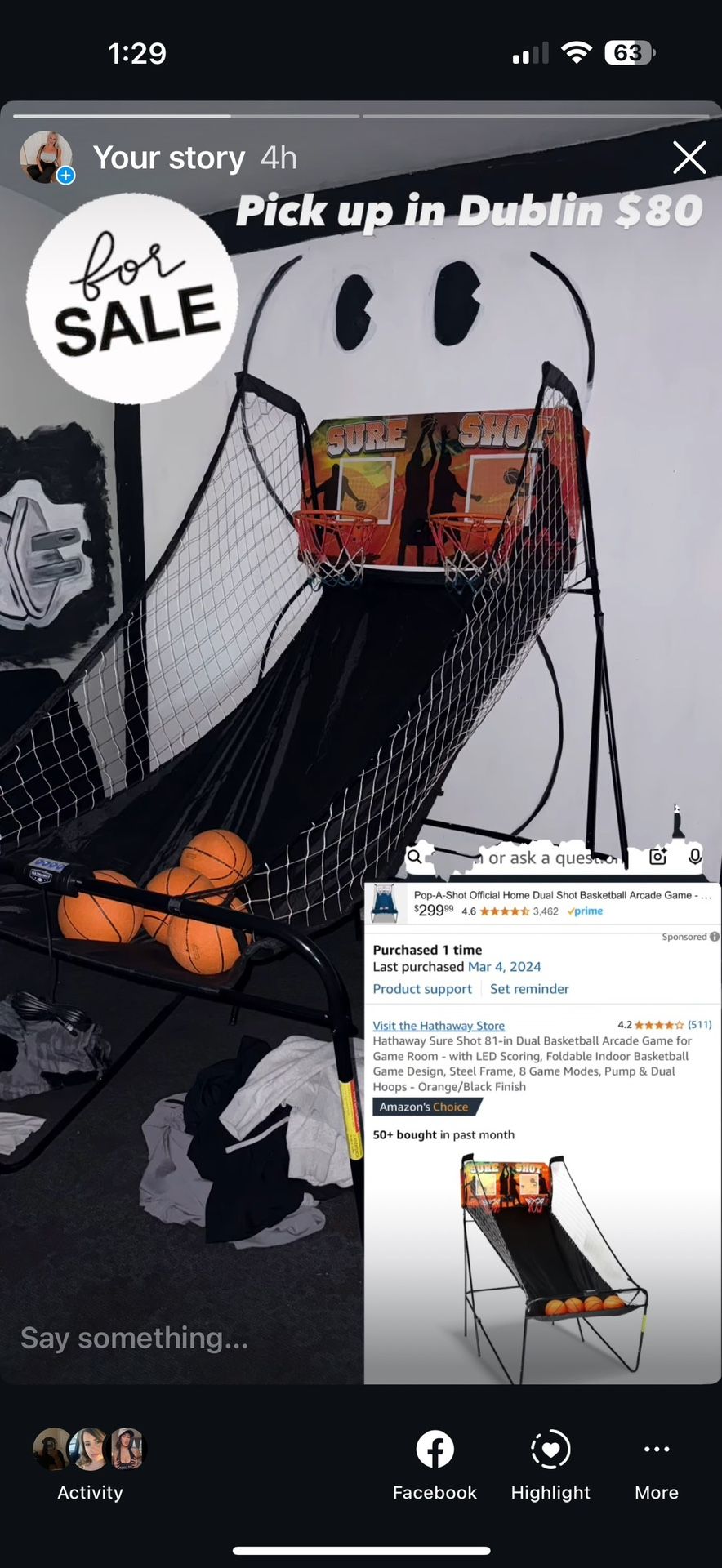 Basketball Electric Hoop Game