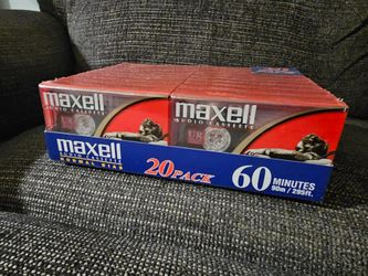 20-pack Maxell Audio Cassette Tapes (Sealed)