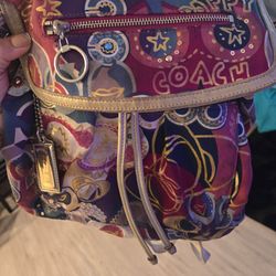 Poppy Coach Colorful backpack