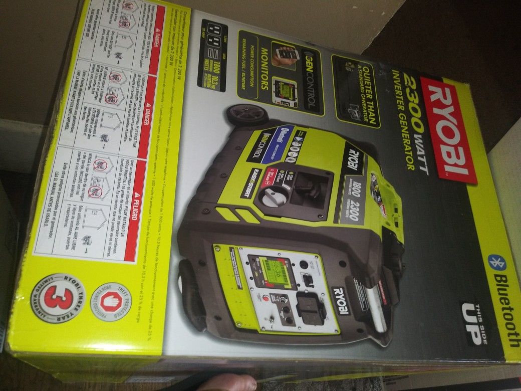 Ryobi 2300 gas generator NEW IN BOX NEVER OPENED