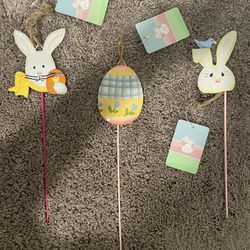 3 NEW WITH TAG 12” Easter Picks (READ DESCRIPTION )