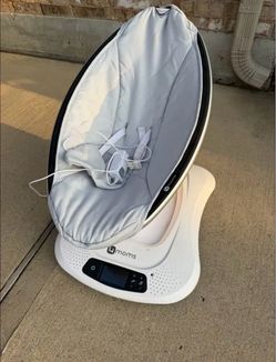 Gently used 4moms baby swing with adjustable settings.