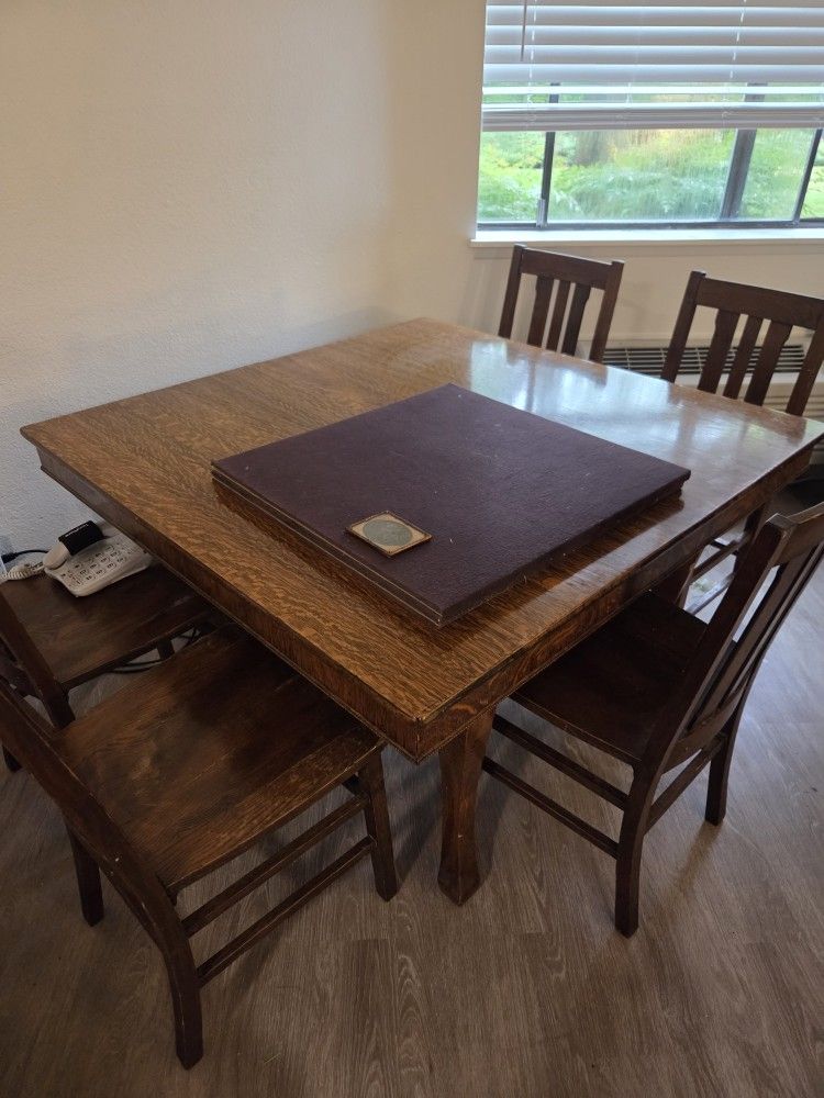 One Of A Kind HAND FINISHED ANTIQUE TABLE .