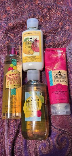 Bath and Body Works women’s LEMON POMEGRANATE CREAM fragrance set