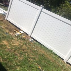 wood or Vinyl Fence 