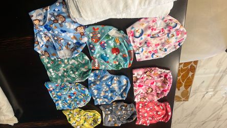 reusable pocket diaper. toddlers from roughly 6 to 33 pounds.