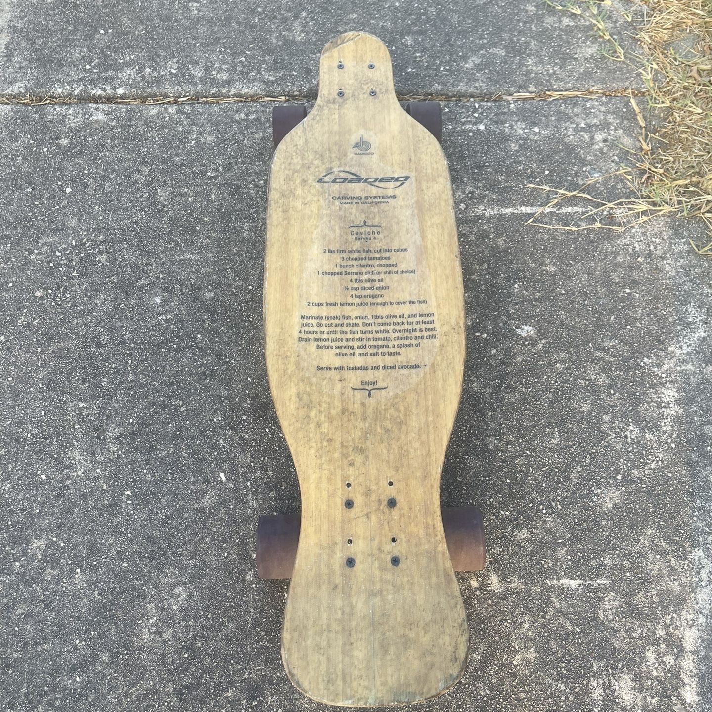 Loaded Ceviche Bamboo Skateboard longboard for Sale in San Antonio