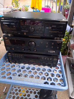 JVC Stereo Component Stack – 3 Units