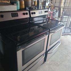 Black And Stainless Glass Top Stoves
