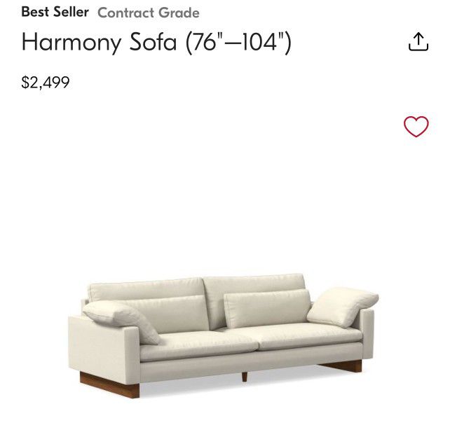 West Elm Harmony Sofa