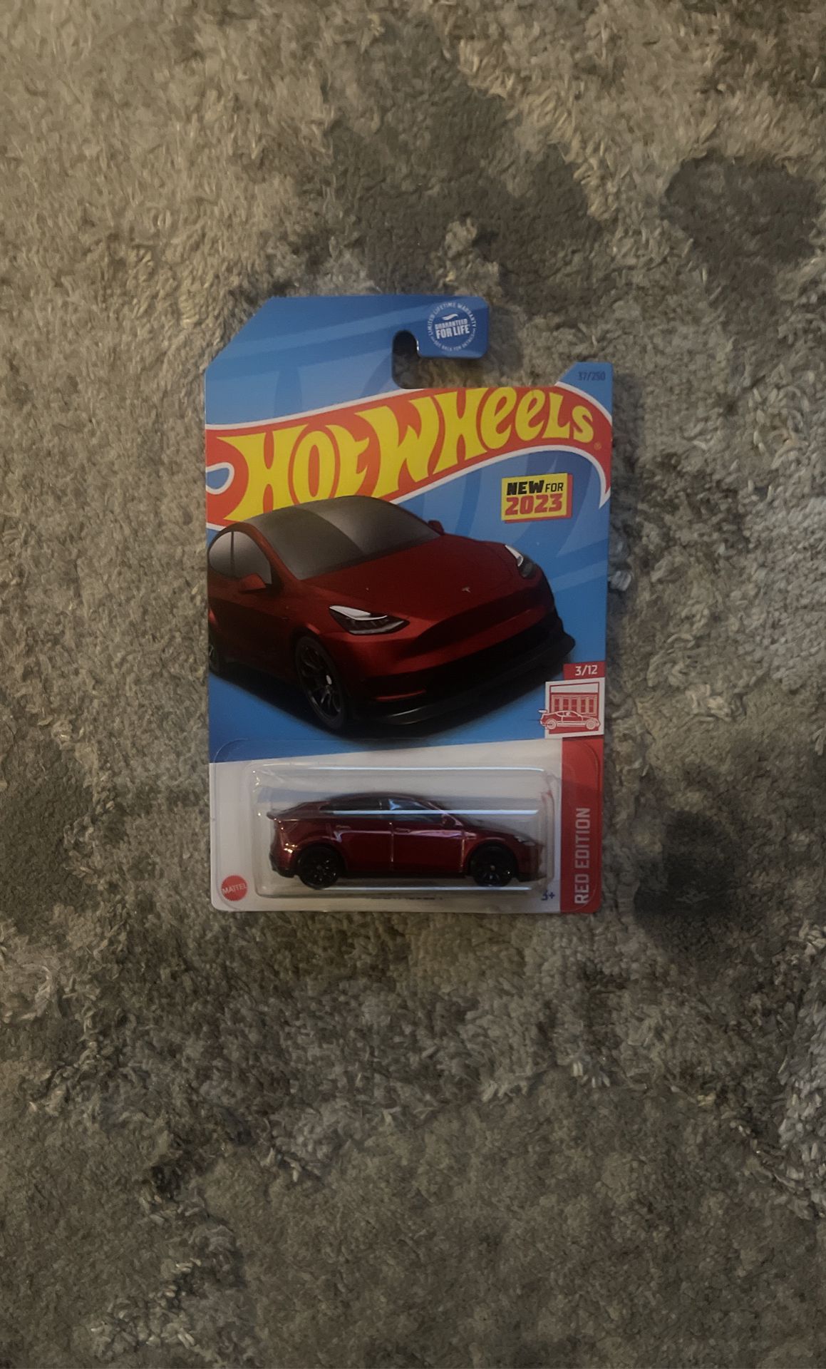  Hot Wheels Tesla Model Y, Red Edition 3/12 : Toys & Games