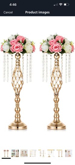 Gold Flower Stand Decor