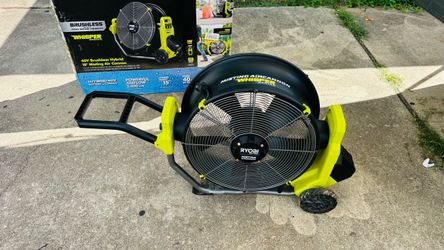 Ryobi 40 Volt Hp Brushless 18” Hybrid Whisper Series Misting Air Cannon 🛑No Battery/No Bateria
