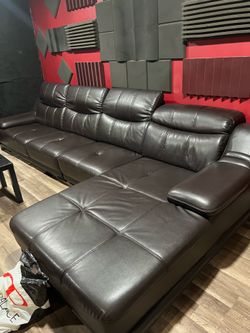 brown sofa
