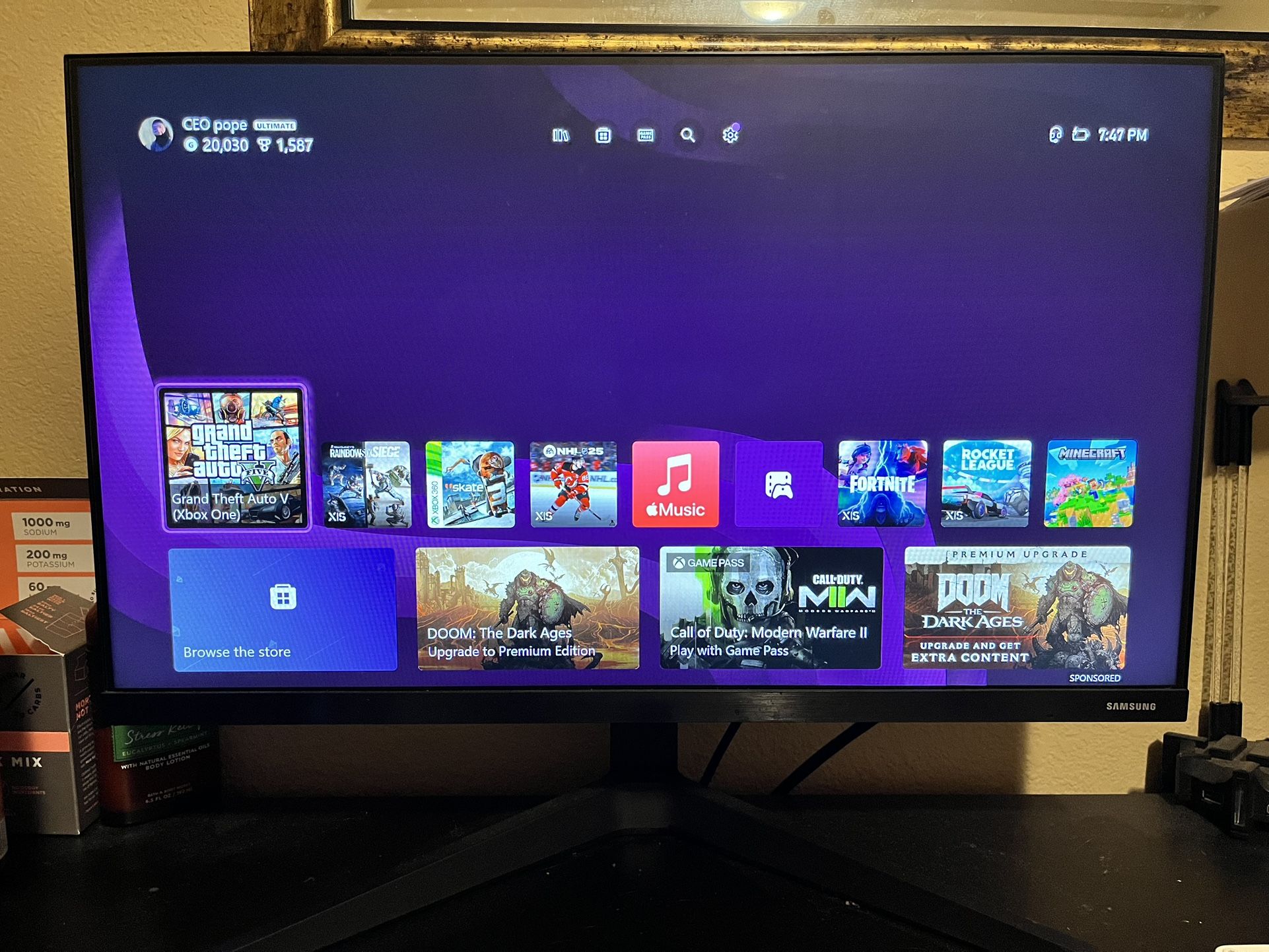 Samsung Monitor, 120HZ, 1440p, 24in