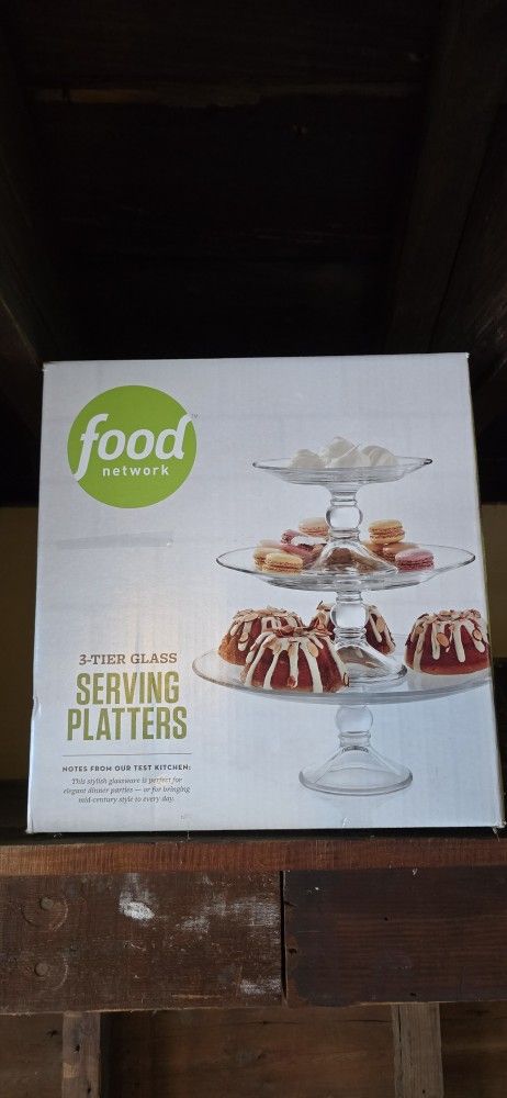New Glass Serving Platter 