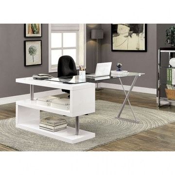 MODERN WHITE RECEPTION DESK STUDENT OFFICE DESK ESCRITORIO