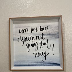 Wall Decor Blue Quotes 