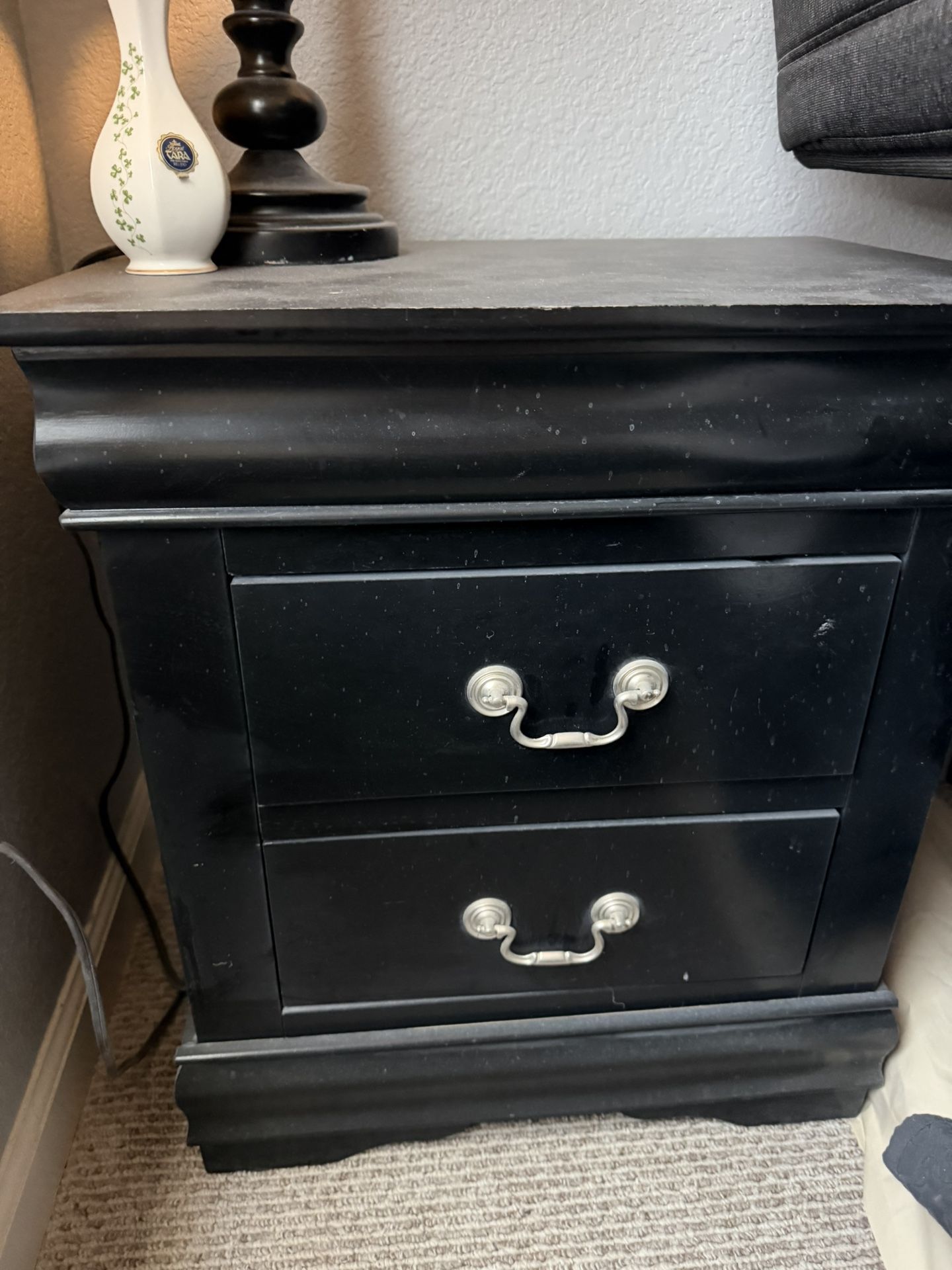 Matching Black Dresser & Night Stand