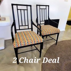 Wood Chairs  (2) For Sale - Palm Springs